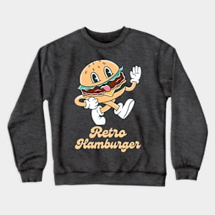 Retro Hamburger Crewneck Sweatshirt